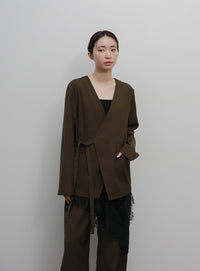 【Et】Twill Easy Straight Pants
