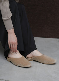 【Et】Faux Fur Mule Slip-On