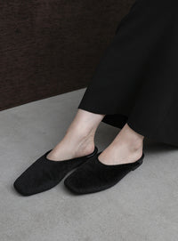 【Et】Faux Fur Mule Slip-On