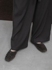 【Et】Faux Fur Mule Slip-On