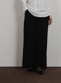 【Et】Front Pocket I-Line Skirt