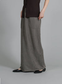 【Et】Front Pocket I-Line Skirt