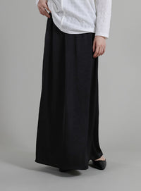 【Et】Satin Washer Narrow Skirt