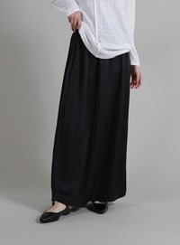 【Et】Satin Washer Narrow Skirt