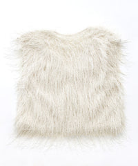 【Et】2WAY feather Short Vest