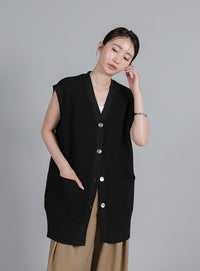 【Et】Oversized Lib Long vest