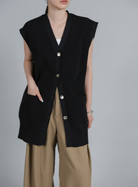 【Et】Oversized Lib Long vest