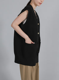 【Et】Oversized Lib Long vest