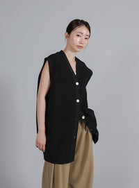 【Et】Oversized Lib Long vest