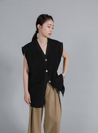 【Et】Oversized Lib Long vest