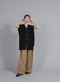 【Et】Oversized Lib Long vest
