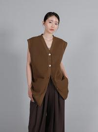 【Et】Oversized Lib Long vest