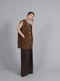 【Et】Oversized Lib Long vest
