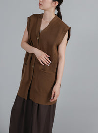 【Et】Oversized Lib Long vest