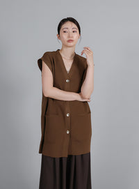 【Et】Oversized Lib Long vest