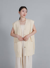 【Et】Oversized Lib Long vest