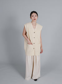【Et】Oversized Lib Long vest