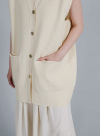 【Et】Oversized Lib Long vest