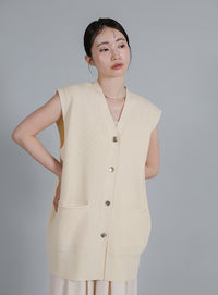 【Et】Oversized Lib Long vest