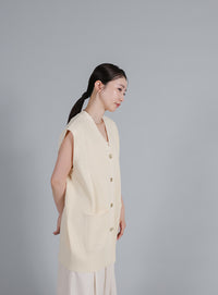 【Et】Oversized Lib Long vest