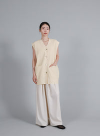 【Et】Oversized Lib Long vest
