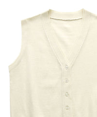 【Et】Knit wrap vest