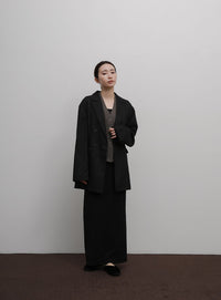 【Et】Knit wrap vest