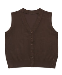 【Et】Knit wrap vest