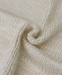 【Et】Slub Yarn Triangle Stole
