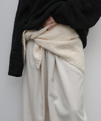 【Et】Slub Yarn Triangle Stole