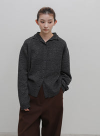【セットアップ対応】プチハイボタンカーディガン