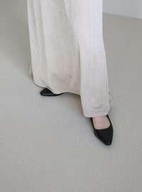 【サイズ展開あり】シャイニーストレッチナローロングスカート