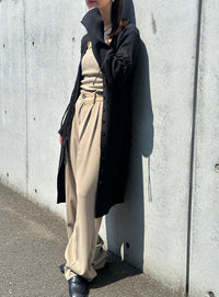 2WAYスリーブリブロングカーディガン【SALE】