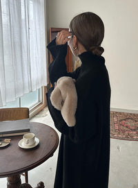 フィンガータートルニットロングワンピース【by SON】