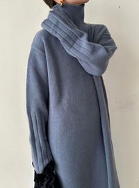 フィンガータートルニットロングワンピース【by SON】