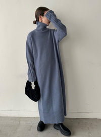 フィンガータートルニットロングワンピース【by SON】