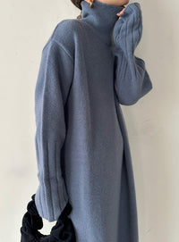 フィンガータートルニットロングワンピース【by SON】