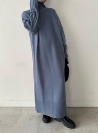 フィンガータートルニットロングワンピース【by SON】