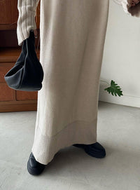 フィンガータートルニットロングワンピース【by SON】