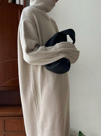 フィンガータートルニットロングワンピース【by SON】