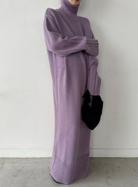 フィンガータートルニットロングワンピース【by SON】