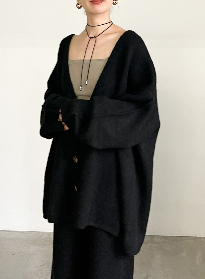 Y-3 - LOGO KNIT CARDIGAN / ロゴ ニット カーディガン (オフ