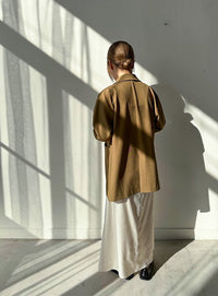 サテンナローロングスカート【by SON】