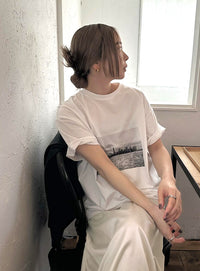 サテンナローロングスカート【by SON】