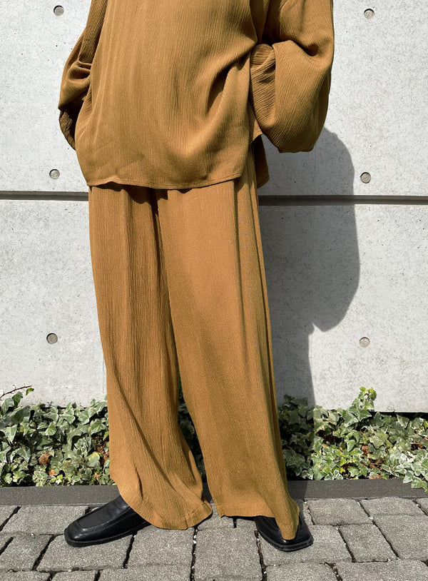 リラックスギャザーワイドパンツ【by SON】【SALE】