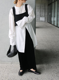 ベロアIラインロングスカート【by SON】