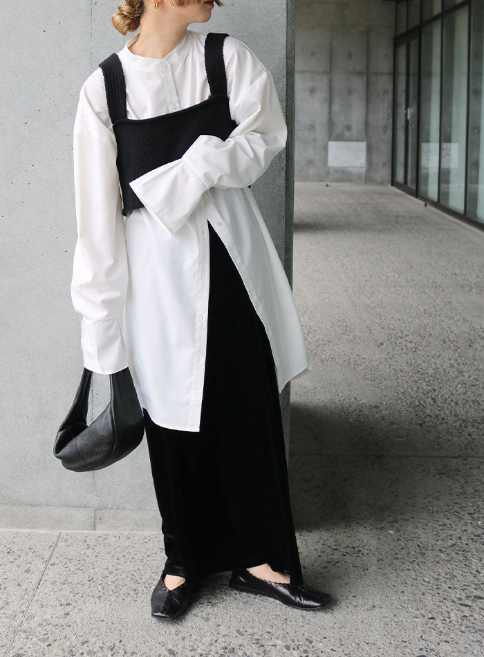 ベロアIラインロングスカート【by SON】