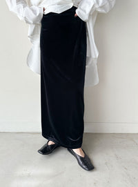 ベロアIラインロングスカート【by SON】