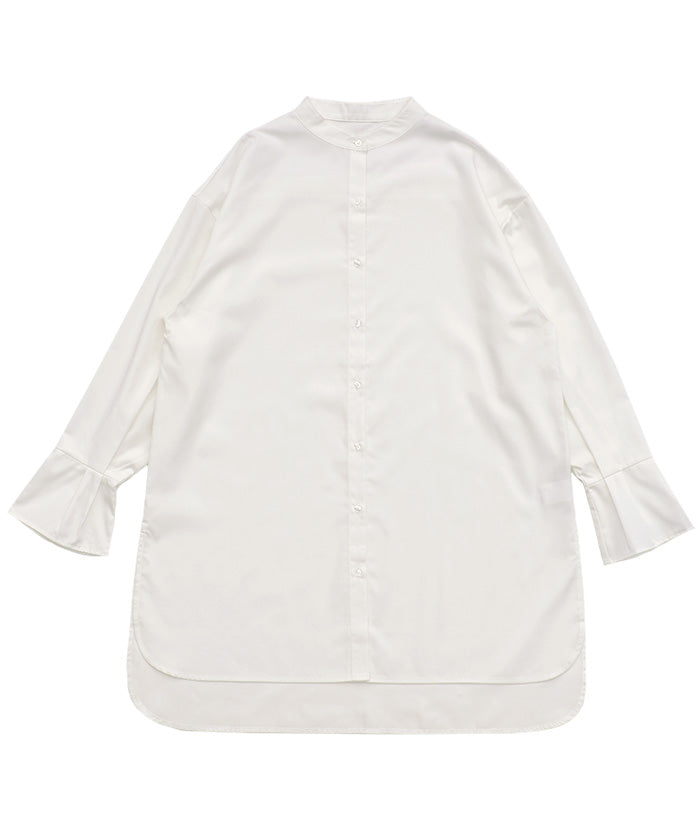 バンドカラータックスリーブロングシャツ【by SON】 – SELECT MOCA