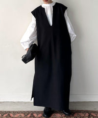 キーネックロングベストワンピース【by SON】